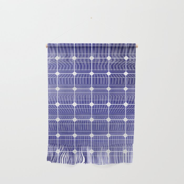 In charge / 3D render of solar panel texture Wall Hanging