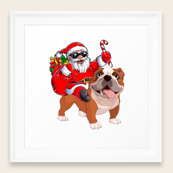 santa bulldog