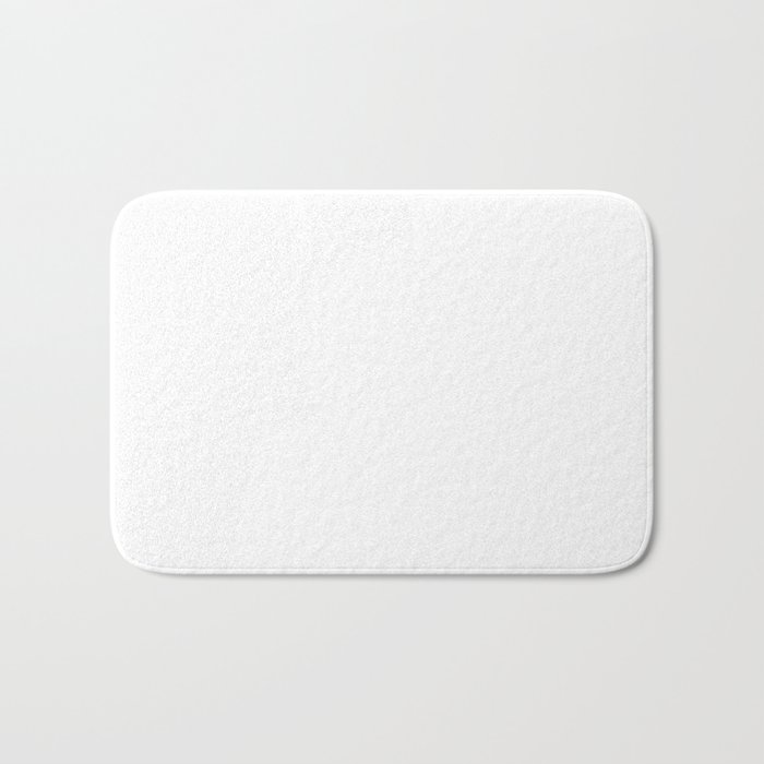 Whitest White - Solid Colors  Bath Mat