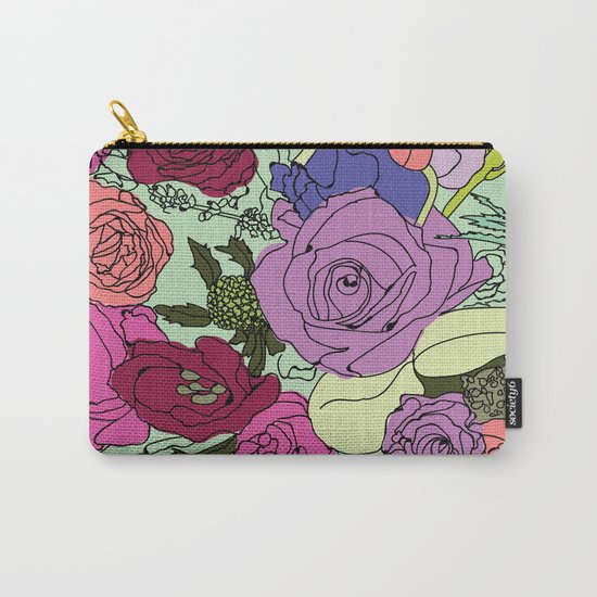 Flowers Bouquet Carry-All Pouch
