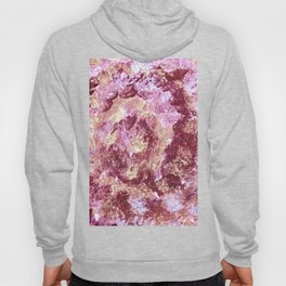 Abstract burgundy pink gold acrylic painting  Hoody