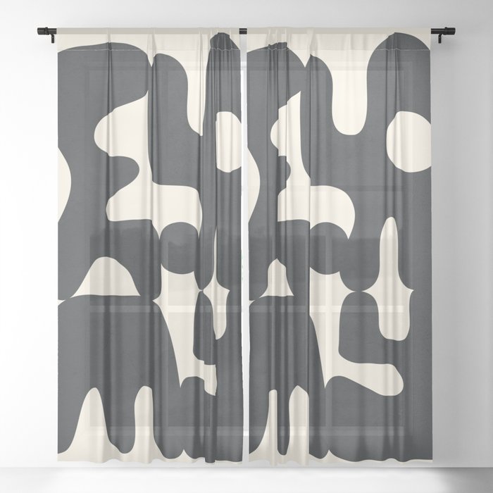 Modern Abstract Art 88 Sheer Curtain