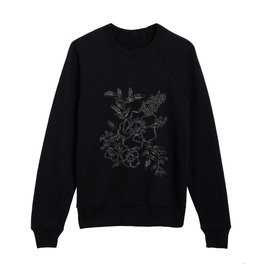 modern minimal bouquet Kids Crewneck