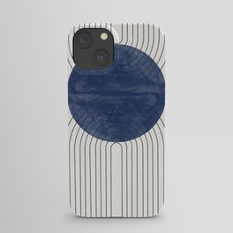 Mid Century Modern Blue Perfect Balance iPhone Case