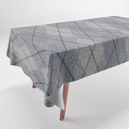 Grey Argyle Sweater Tablecloth