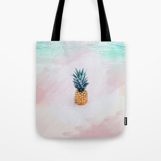 Pineapple on the beach Tote Bag