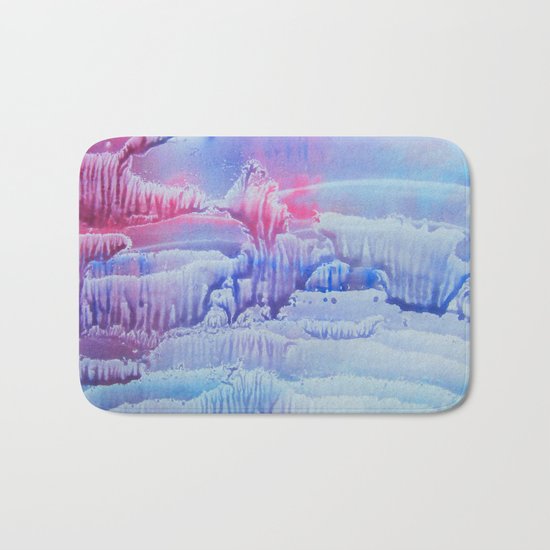 blue underwater world 3 Bath Mat