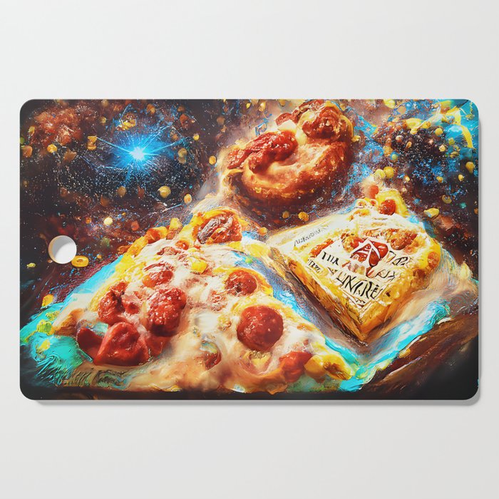 The Universe Inside a Pizza Box Cutting Board