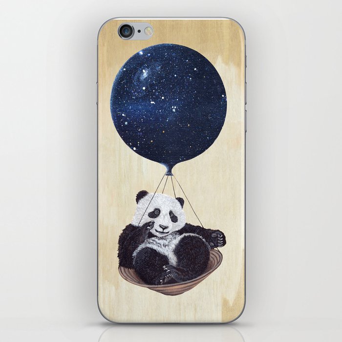 Panda in space iPhone Skin