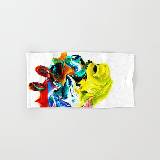 paint on a white background Hand & Bath Towel