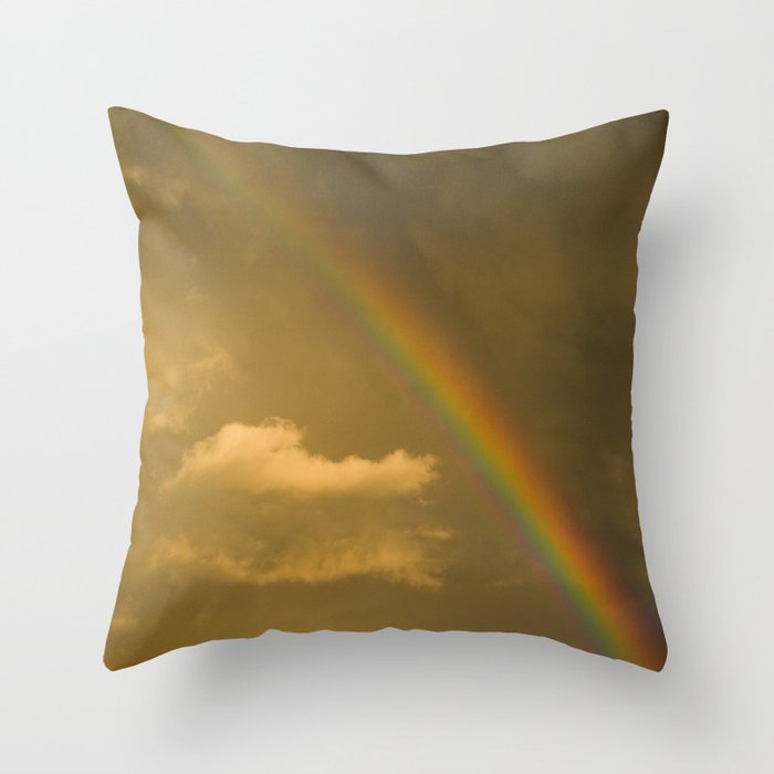 somewhere, over the rainbow... Throw Pillow