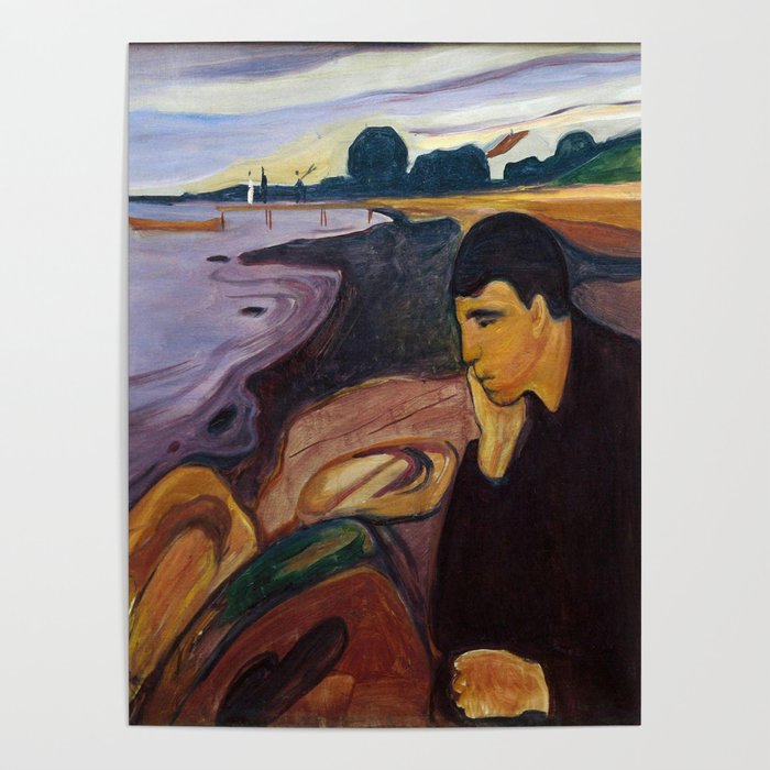 Edvard Munch , Melancholy Poster