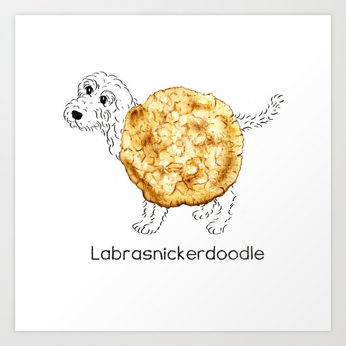 Dog Treats - Labrasnickerdoodle Art Print
