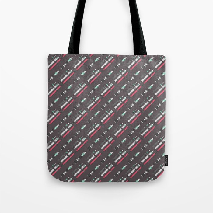 Vape Pattern Vaping Cloud Chaser E Cigarette Tote Bag By Anziehend