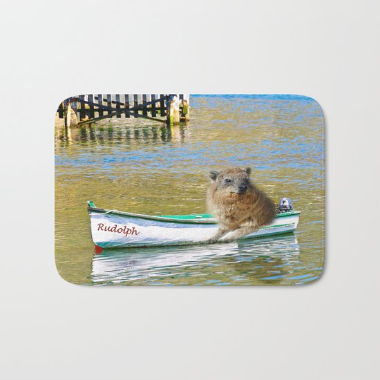 Rudolph at Sea Bath Mat