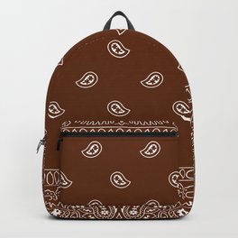 Bandana - Classic Brown - Paisley - Southwestern  Backpack
