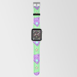 Planchette Pattern on Green Apple Watch Band