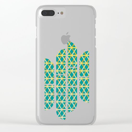 Overlap #6 reverse Clear iPhone Case