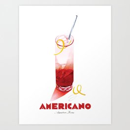Americano Aperitivo Art Print