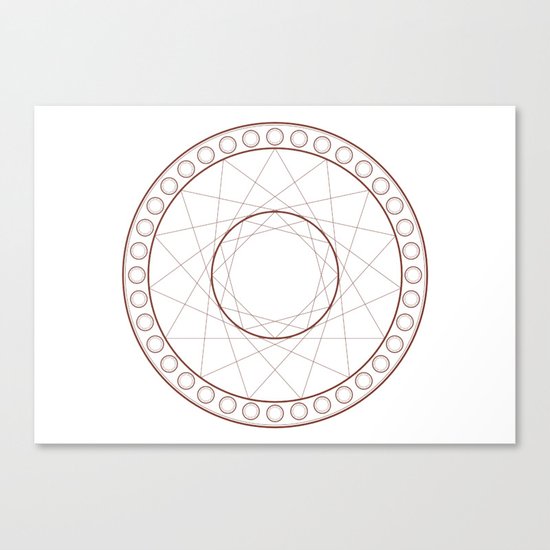 Anime Magic Circle 17 Canvas Print