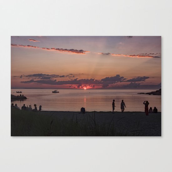 Sunset at the Beach Canvas Print