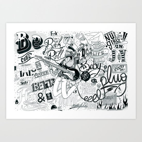 Rock'n'Roll Art Print