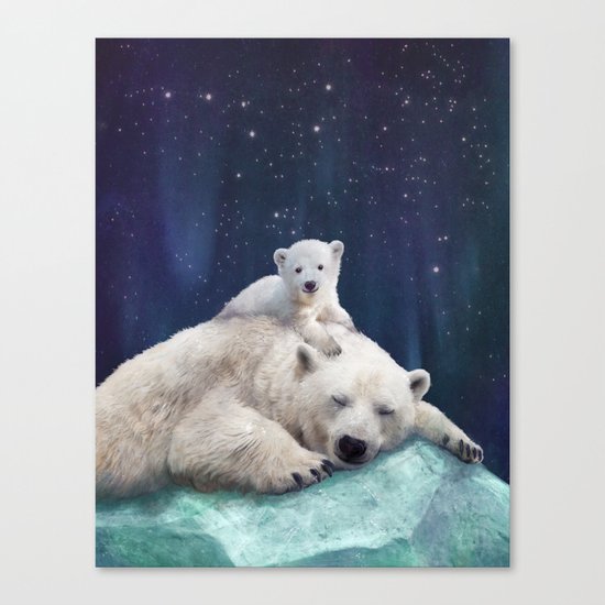 Polar Bears Canvas Print