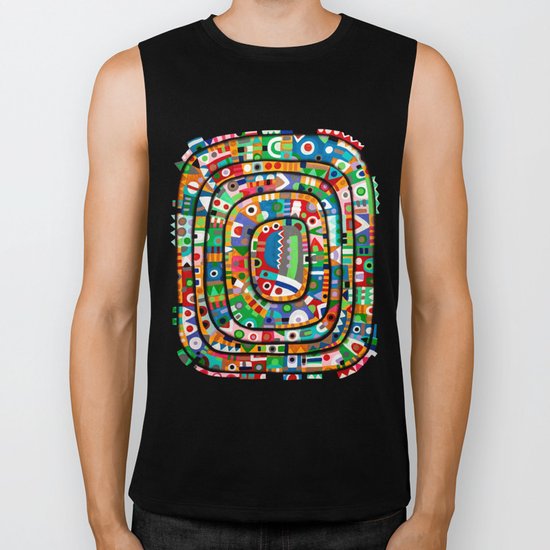 Planet of all good people Biker Tank