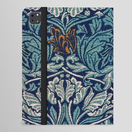 William Morris tulip and rose 19th century textile pattern floral print for duvets, curtains, pillows, and home decor iPad Folio Case