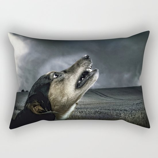 Dog moonlight 1 Rectangular Pillow