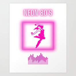 Neon 80s Art Print
