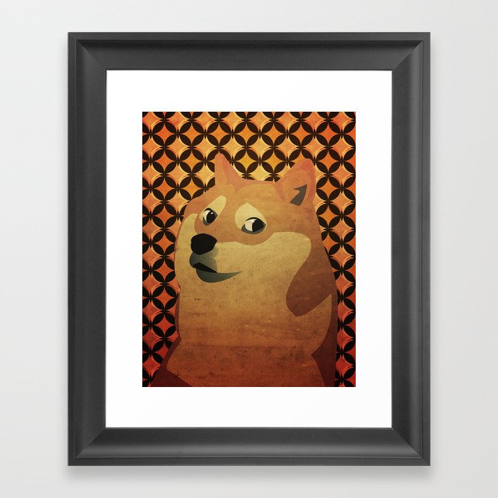 Doge Framed Art Print