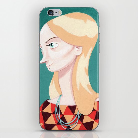 Blond Girl iPhone & iPod Skin