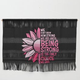 Breast Cancer Awareness Sunflower Wall Hanging
