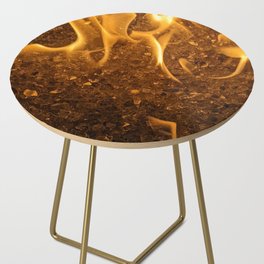 Fire and Ice Side Table