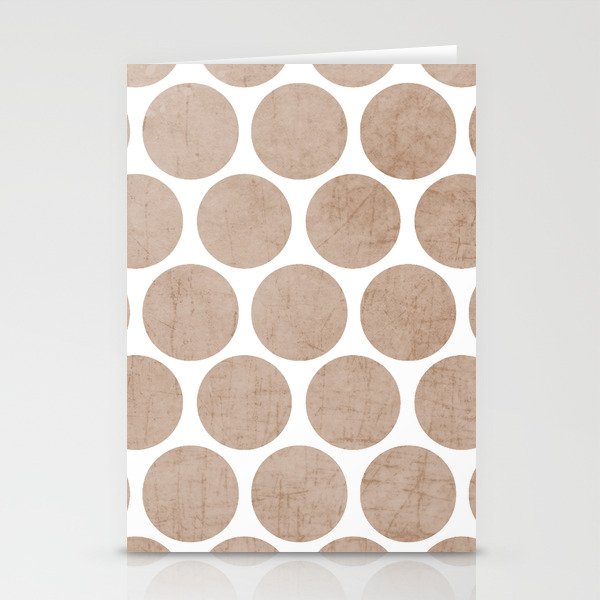 natural polka dots Stationery Cards
