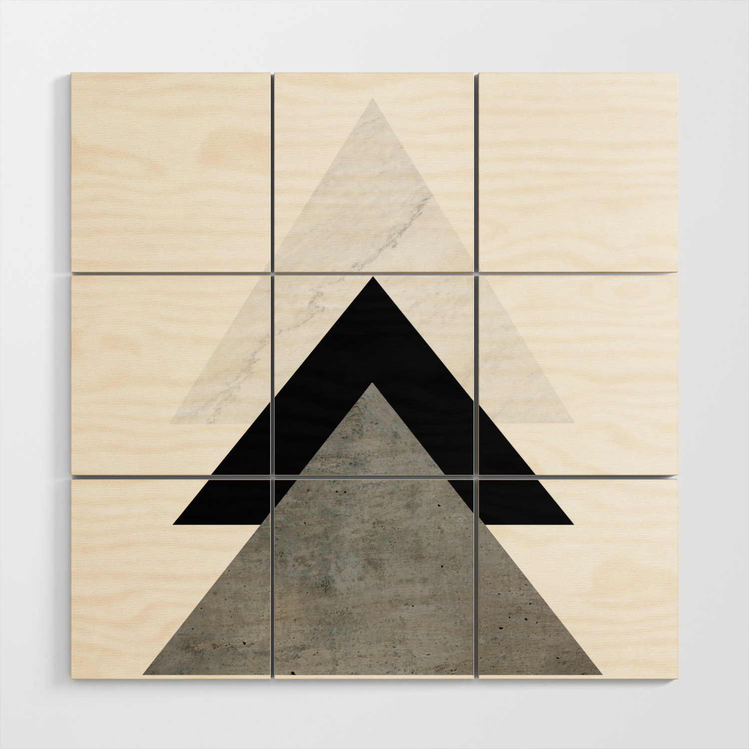 Arrows Monochrome Collage Wood Wall Art By Byjwp Society6