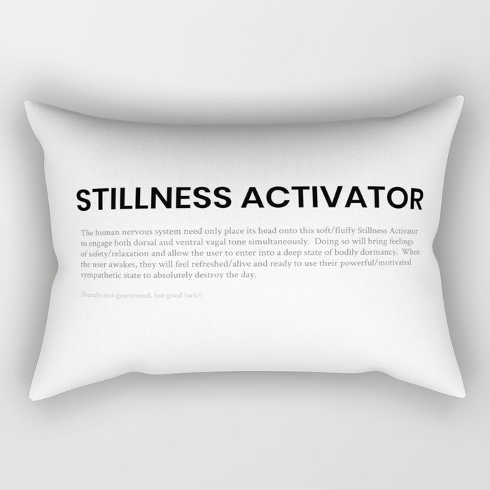 Stillness Activator Rectangular Pillow