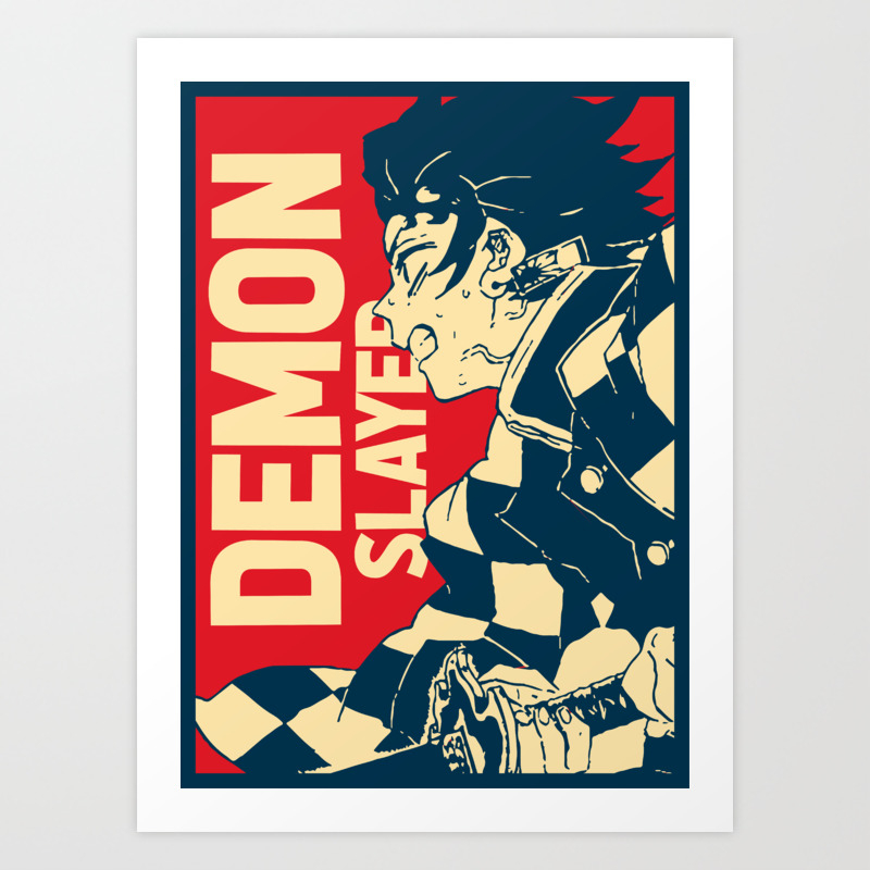 tanjiro demonslayer art print by imshonen society6