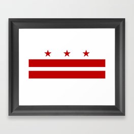 Flag of Washington D.C. Framed Art Print