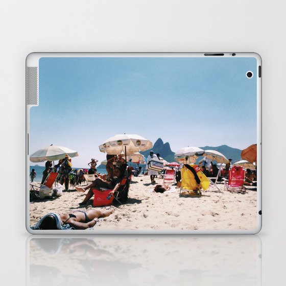 Ipanema beach in the middle of summer Laptop & iPad Skin