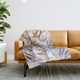 Dramatic Abstraction With Swirls Throw Blanket