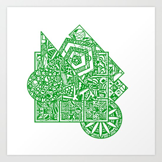 little green men Art Print