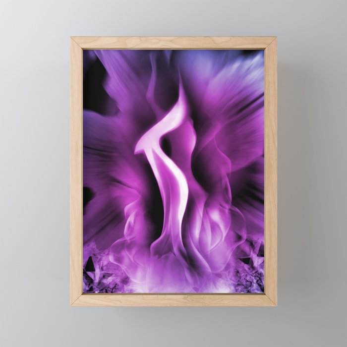 The Violet Flame of Saint Germain (Divine Energy & Transformation) Framed Mini Art Print