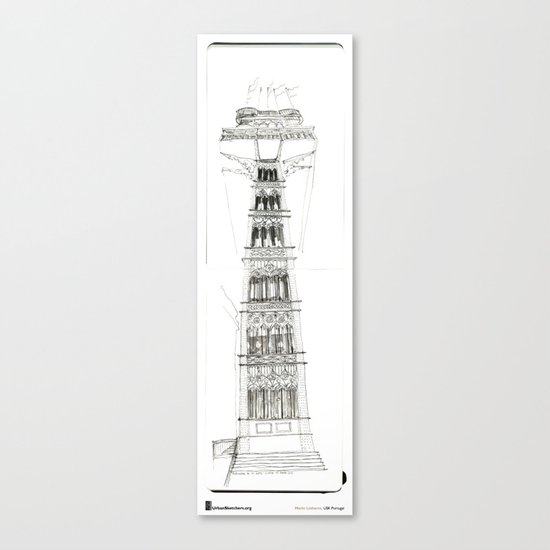 Mário Linhares" Lisboa Lift" Canvas Print