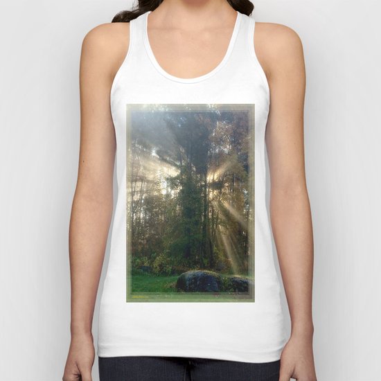 Sunlight Streams - Vermont Morning Glory Unisex Tank Top