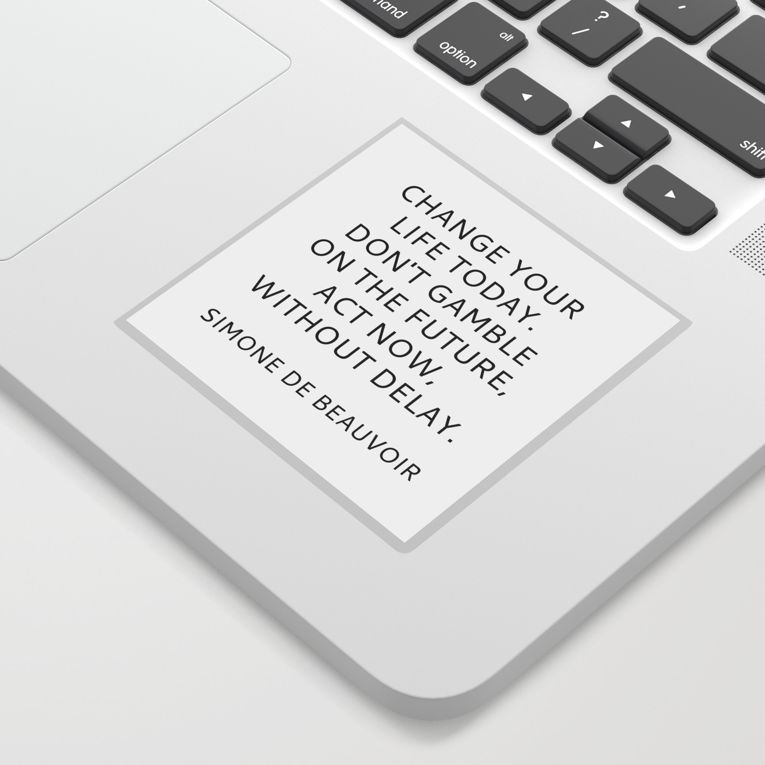 Simone De Beauvoir Change Your Life Today Sticker By Myrainbowlove