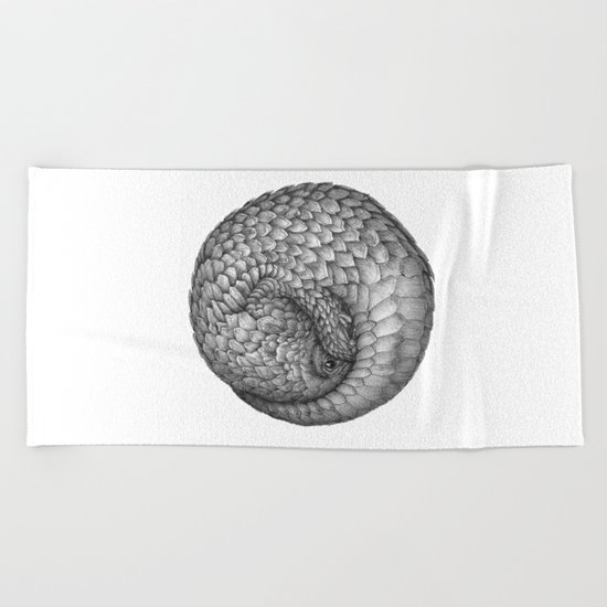 The Infinite Pangolin Beach Towel