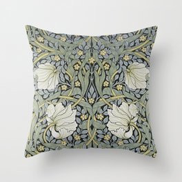 William Morris - Pimpernel  Wallpaper Design Throw Pillow