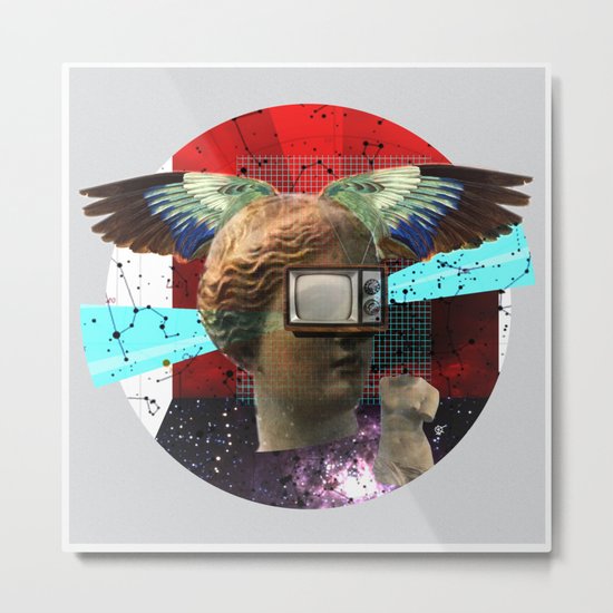 Wonder Wood Dream Mountains - The Demon Cleaner Series · You Got Me Floatin´ · Crop Circle Metal Print